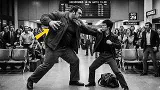 Bruce Lee at the airport when a 180 kg giant tried to crush him - 2 seconds later the giant passe...