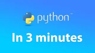 Learn Python in 3 minutes! New tutorial for beginners and seniors. (every programming tutorial)