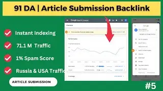 Best Article Submission Website to Drive 71.M Monthly Traffic | Russia & USA Traffic | 
