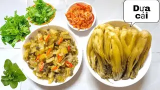 Muối dưa cải giòn ngon vàng đẹp | Khói chiều quê hương