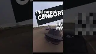 EVO VS PORSCHE ! closed course
