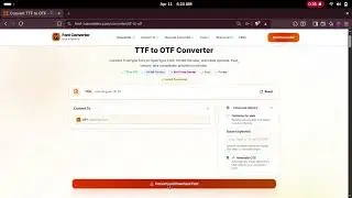 Convert TTF to OTF Instantly ⚡ Free Font Converter (TrueType → OpenType)