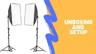 Unboxing and setting up my affordable softboxes 