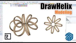 [Sketchup Tutorial ]How to quickly create a Helix Modeling in sketchup