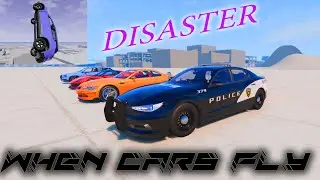 DISASTER WHEN CARS FLY BeamNG DRIVE