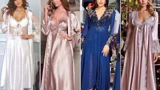 most beautiful designer Silk comfortable bridal nighty