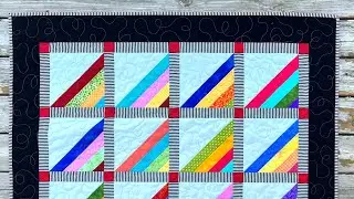 Stash Busting Strip Piece Baby Quilt