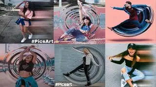 Como hacer fotos Tumblr en picsart Effect Circular pixel strecth 2 parte