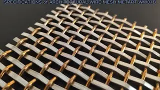 Hotel Wall Decorative Wire Mesh PATTERN METART-WW01B- Hotel Lobby Wall Cladding Metal Screen Factory