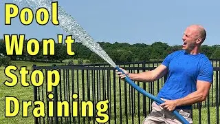 Pool is Leaking Water Out of the Drain Line