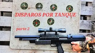 Cuantos DISPAROS POR CARGA da el rifle BEEMAN UNDER LEVER PCP parte 2