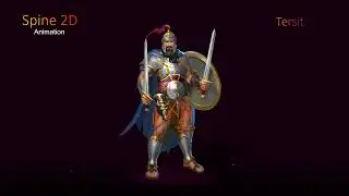 Spine 2D animation. Tersit