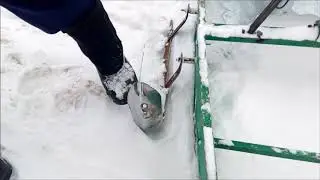 Усовершенствованный толкач на мотобуксировщик