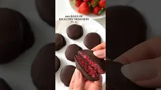 Healthy Dessert Idea: Chocolate Jam Bites😍 