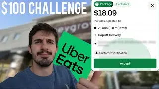 Uber Eats Challenge | How Fast Can I Make $100 Using Uber Eats Delivery