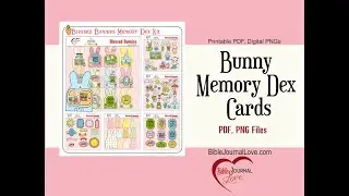 Bunny Memory Dex Cards
