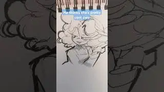 Rem is a flatterer XD #art #oc #drawing #funny #fanime #meme #cute #originalseries #sketch