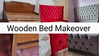 Amazing Old Wooden Bed Transformation DIY