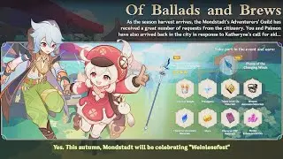 *Of Ballads And Brews* Event Rewards Speedrun | Genshin Impact