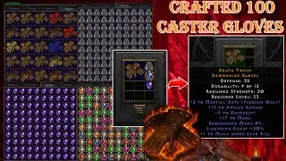 What Happens When You Craft 100 Caster Gloves in Diablo 2: Resurrected?