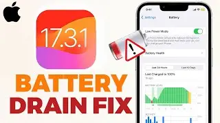iOS 17.3.1 -How To Fix Battery Drain On iPhone ! Apple info