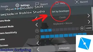 How to disable Shift Lock in Roblox Studio