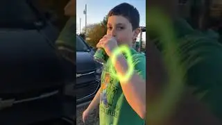 Kid try’s the no burping challenge! 