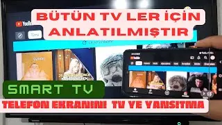 Telefon ekranını televizyona yansıtma || SMART TV NASIL KULLANILIR