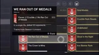 200th We Ran Out Of Medals With Jade Rabbit | Destiny 2