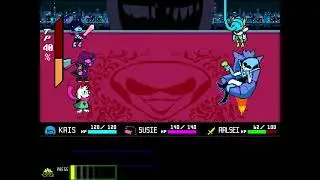 Deltarune Chapter 2 - QUEEN fight in fewer turns possible (?) (Violence)