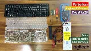 Repairing a Logitech Wireless Keyboard with Partially Damaged Keys