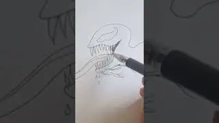 cara menggambar venom