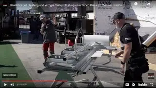 Bend Kickout Flashing and W-Type Valley Flashing on a Tapco Brake (2024 ProTradeCraft Live)