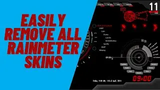 How to remove/delete all Rainmeter skins at once