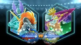 Beyblade burst app~Valt vs Naoki (Valtryek V2 vs Nepstrius N2)