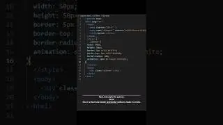 Create an Animated CSS Loading Spinner  | Quick Tutorial