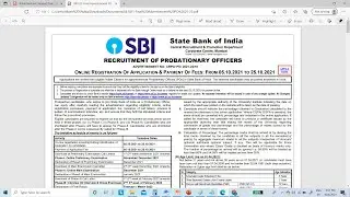 SBI PO 2021 NOTIFICATION OUT | COMPLETE DETAILS HERE | SYLLABUS, DATES, SALARY, PATTERN, VACANCIES
