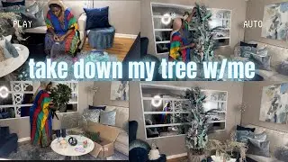 SAY GOODBYE TO CHRISTMAS 2k23• UN CHRISTMAS MY SMALL LIVING ROOM W/ME•SMALL RENTAL HOME DECOR#home