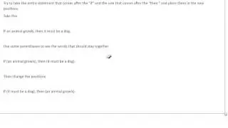 How to write the converse of a statement