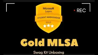 🪙 GOLD MLSA Swag Box Unboxing 🎁 | Microsoft Learn Student Ambassador