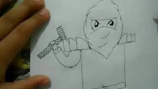 Cara Gambar Ninja