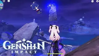 Genshin Impact Hidden Common Chest | Electro Elemental Monument | Amakumo Peak | Seirai Island