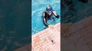 Deep Water Swimming Challenge With Beginners 🏊 #swimmingtips #underwater #swimming #swim