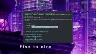 Nix package manager install GUI app and Show it in start menu