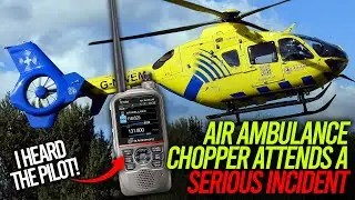 Air Ambulance Helicopter Attends Dog Attack In Stockport - With Radio Comms