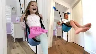 Keep kids active at home this summer with Playzone-fit kidtrix indoor doorway swing!