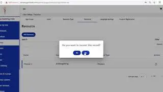 How to recover deleted resource