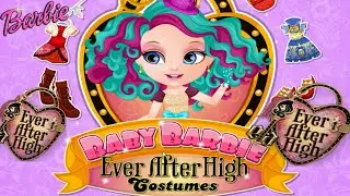 Baby Barbie Ever After High Costumes  (Madeline Hatter) Cute Dress Up Game for Girls