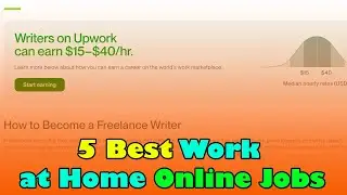 Top 5 Best Work at Home Online Jobs 2024 | High Paying & Flexible!