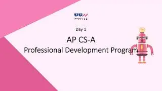 AP CS-A (Java) for Teachers Part-1/5